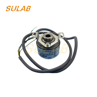 NEMICON HES-06-2MHT-800-050-00E Rotary Encoder ความละเอียด 800P/R เอาต์พุต Line Driver และดีไซน์หน้าแปลนบางพิเศษสำหรับลิฟต์