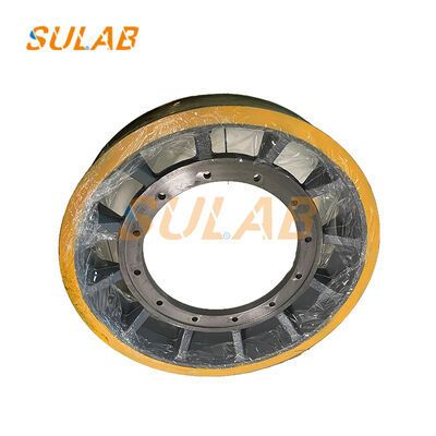 รอกขับลิฟต์ Mitsubishi แม่เหล็กถาวร ทุกขนาด ทำจากเหล็กหล่อเหนียว QT600-3