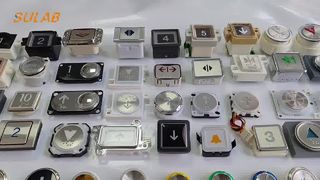 ปุ่มลิฟต์ข้อมูลจำเพาะสากล BR32A 32 มม. พร้อมไฟแบ็คไลท์ LED และเปิด Mo ตามปกติ