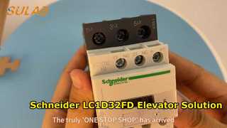 Schneider LC1D32FD คอนแทคไฟฟ้า 3 ขั้ว 32A 110VDC คอยล์ 1NO + 1NC Aux สำหรับตู้ควบคุมลิฟต์ S