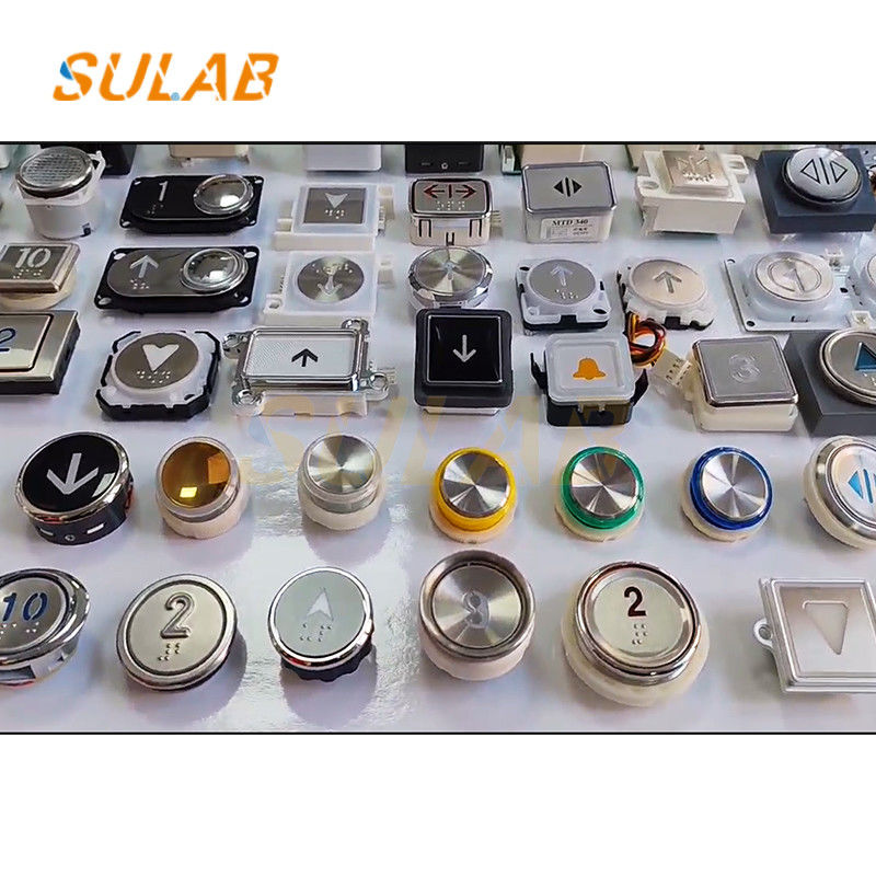 Round Elevator Button TA560 Wordless Flat Concave Stainless Steel HEA260 Red Light Blue Light Four Pin Brand New