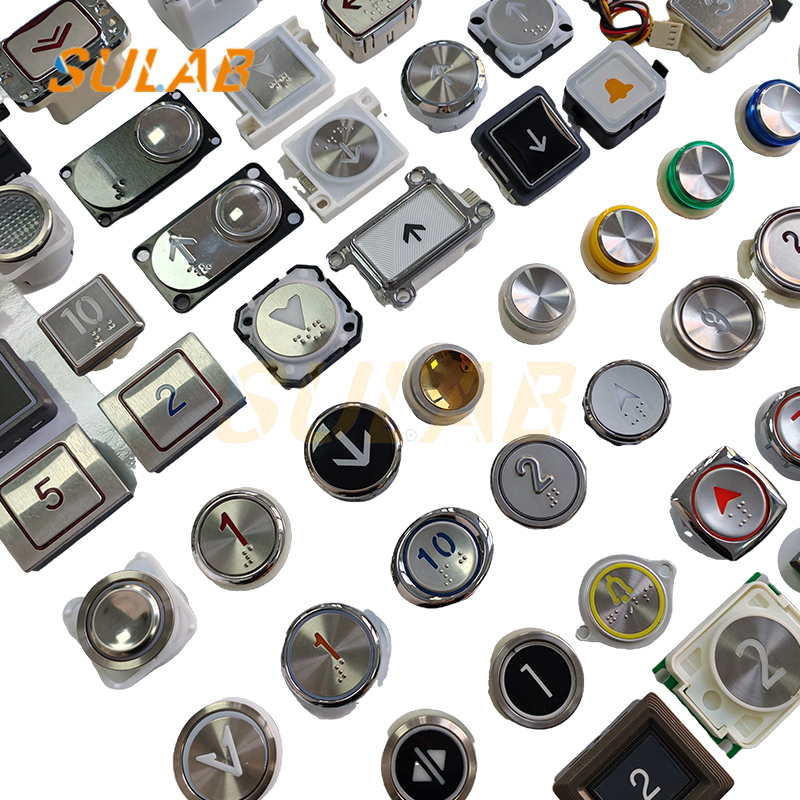 SJEC Brand Elevator Button J103025002E Model with Red And Blue Light and One Year Warranty