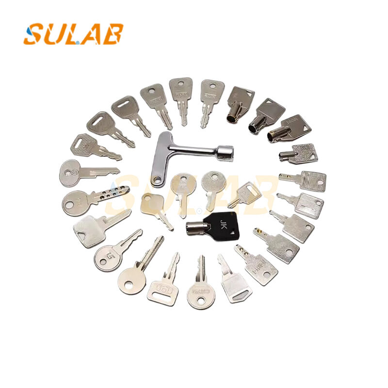 Electromagnetic Key-Operated Elevator Key Switch with Panel Mounting for Secure Base Station Lock