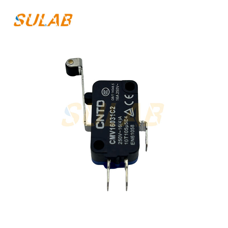 CNTD CMV16031C2 Snap-Action Limit Switch 16 A 250 V Long-Lever Roller SPDT for Elevators