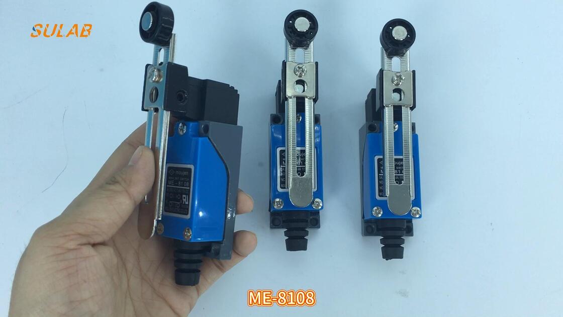 ME-8108 Rotary Adjustable Roller Lever Limit Switch with 2NO+2NC Contact Configuration and IP65 Protection for CNC Machines & Automation