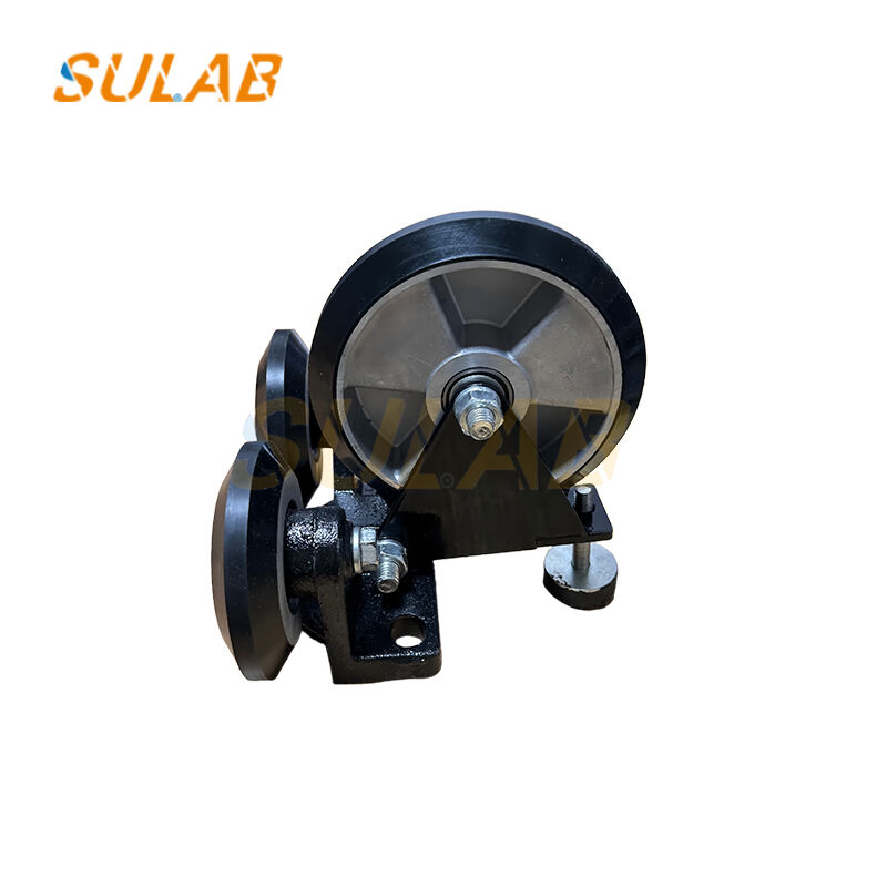 Complete Roller Guide Shoe Set High Wear Resistance Elevator Spare Parts with Shock Absorption and Easy Installation