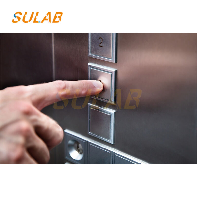 Elevator Call Button with Braille Marking Stainless Steel Front Panel and Red/Blue LED Backlight