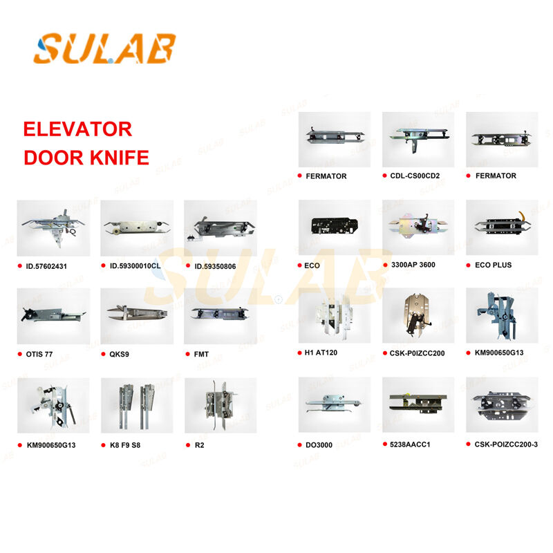 KM902670G13 R6 Short Arm Door Knife with Thickened Galvanized Steel Plate and Built-in Lock Mechanism for Elevator Door Operator Safety