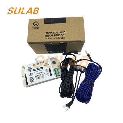 แท้ M-218D Elevator Photocell ความปลอดภัยอินฟราเรด ผ่านสายไฟเซ็นเซอร์ด้วยการสลับสายไฟเดียว / สองสายไฟและระบบควบคุมไมโครคอมพิวเตอร์