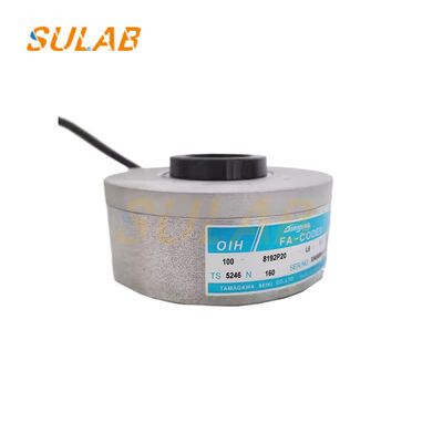Tamagawa TS5246N160 เอ็นโค้ดเดอร์แบบโรตารี่เพลาตัน พร้อม 8192 พัลส์ต่อรอบ แหล่งจ่ายไฟ 5V และโครงสร้างรูเพลาตันขนาดกะทัดรัดสำหรับการตรวจจับความเร็วและตำแหน่งลิฟต์